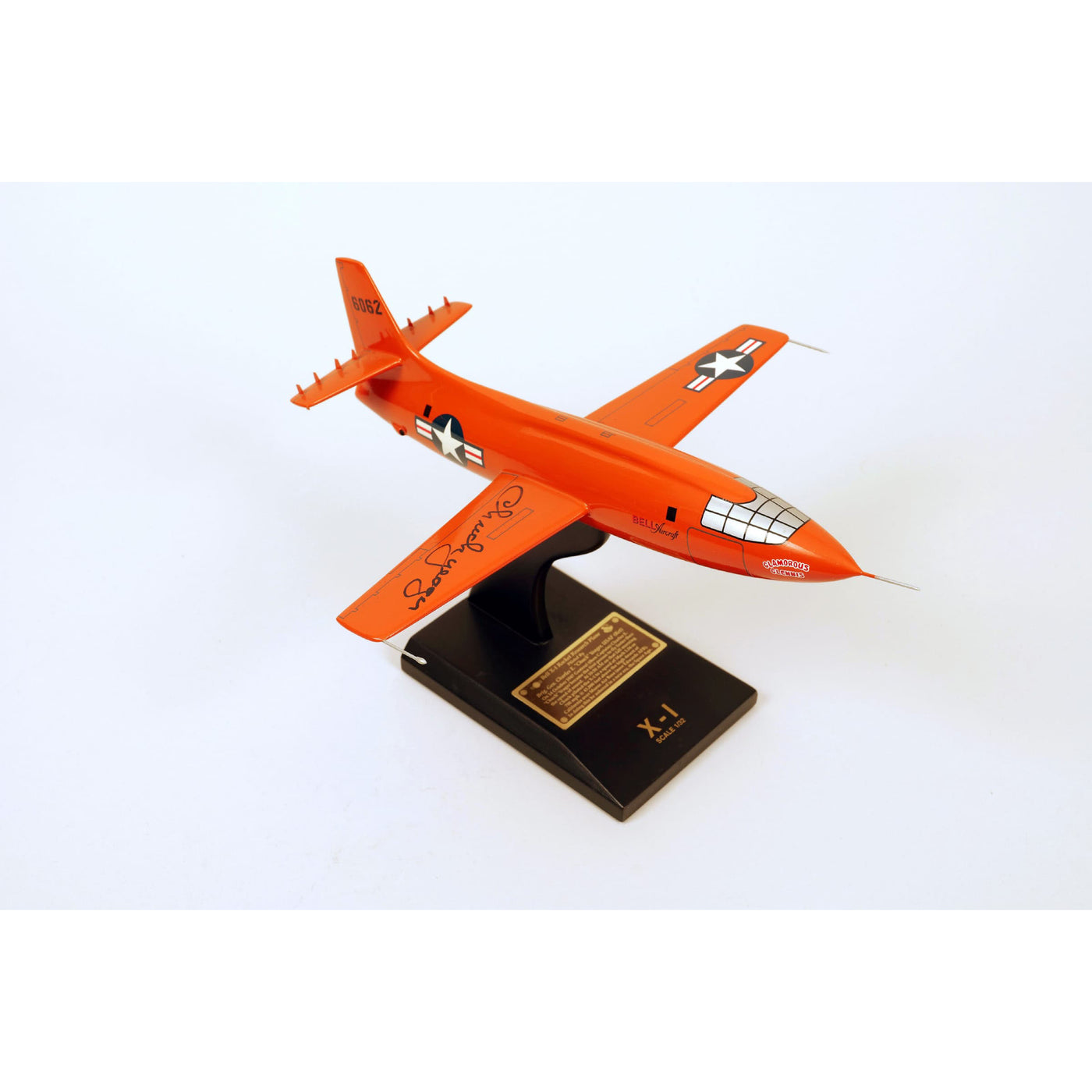 Chuck Yeager – signed X-1 model