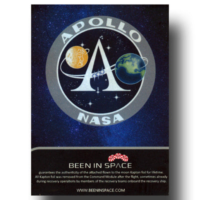 Apollo 13 trading card – FLOWN Kapton