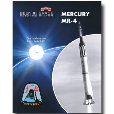 Mercury MR-4 "Liberty Bell 7" Gus Grissom space flown tape 8x10 presentation