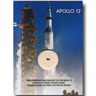 Apollo 12 space flown artifact - flown to the Moon on second lunar landing