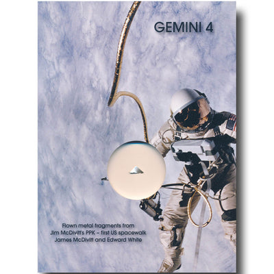 Gemini 4 space flown silver plate - ex McDivitt