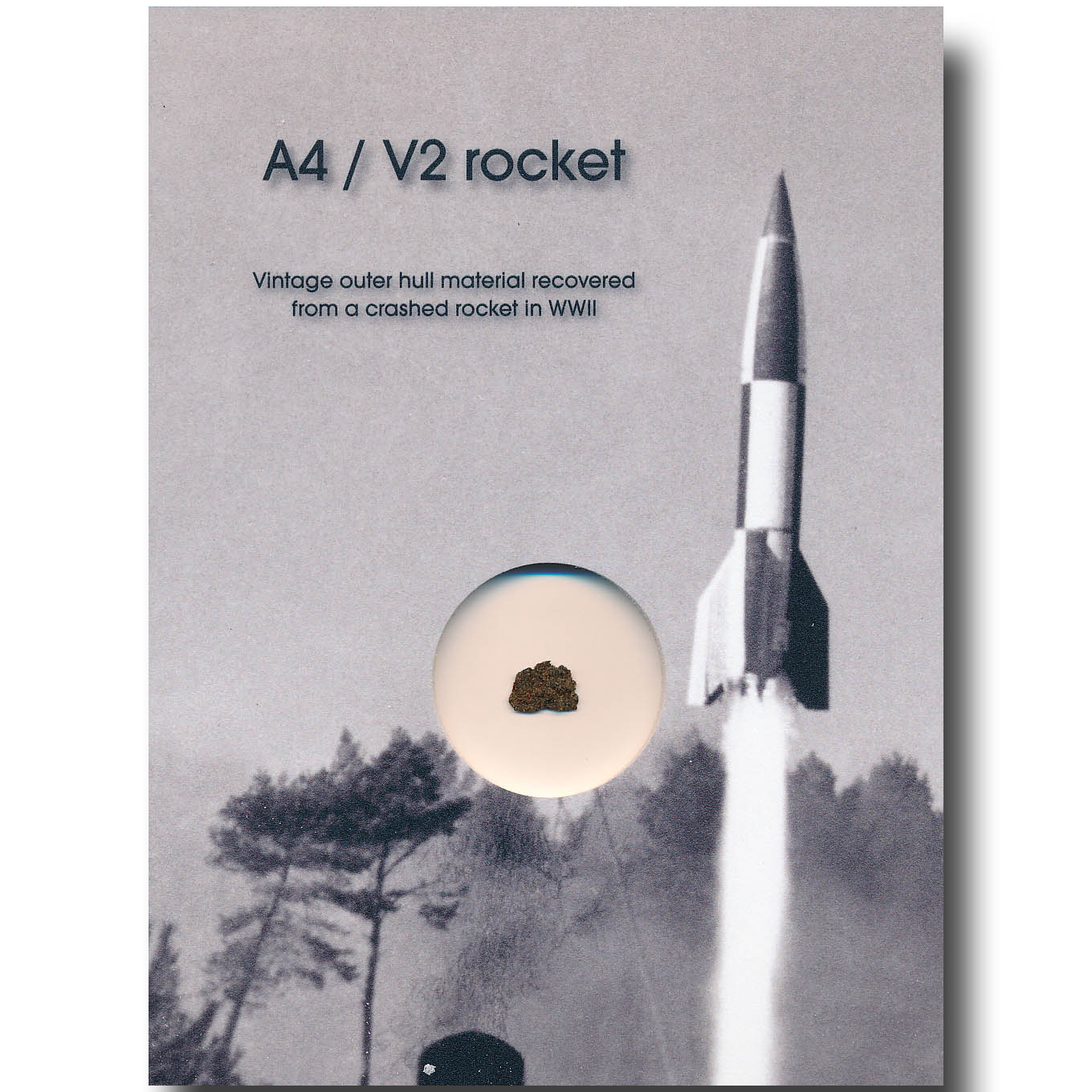 希少書　 V2: The A4 Rocket 　洋書 V-2 / A-4 rocket vintage hull material fragment – BEEN IN SPACE
