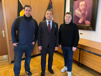 Kazakh Cosmonaut Aidyn Aimbetov visited Weil der Stadt