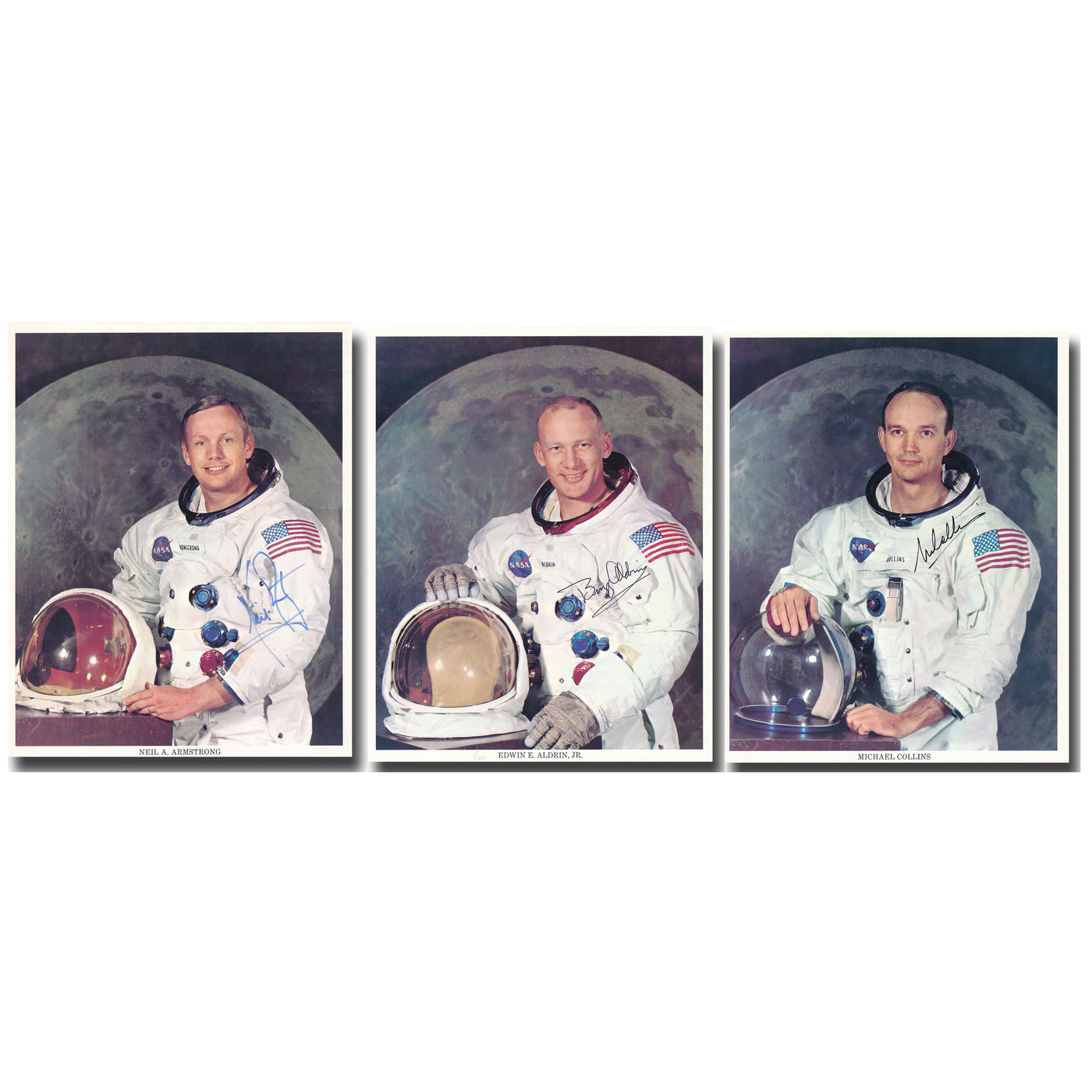 Apollo 11 crew – WSS set uninscribed