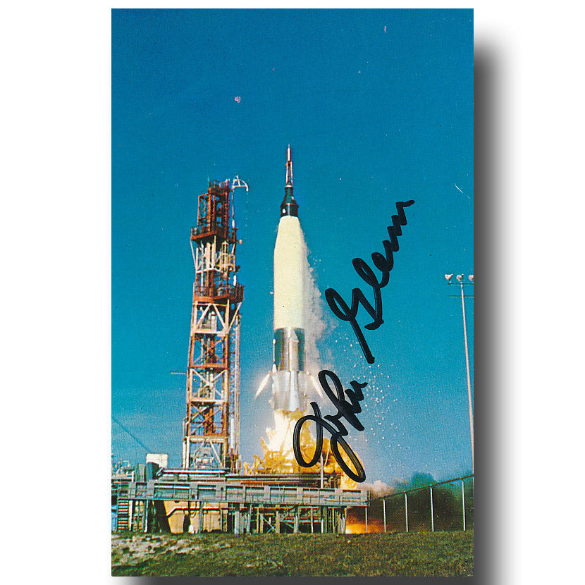 John Glenn – MA-6 launch postcard