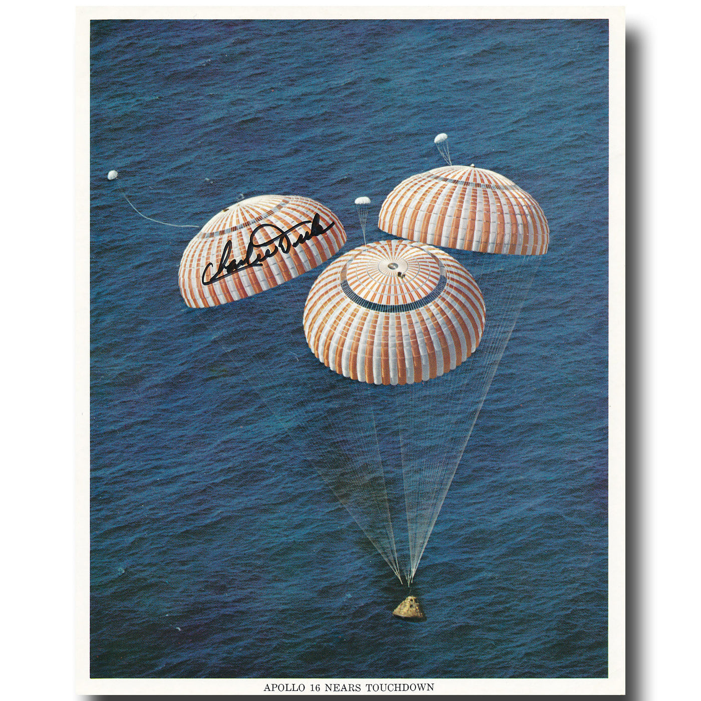 Charlie Duke – Apollo 16 landing photo