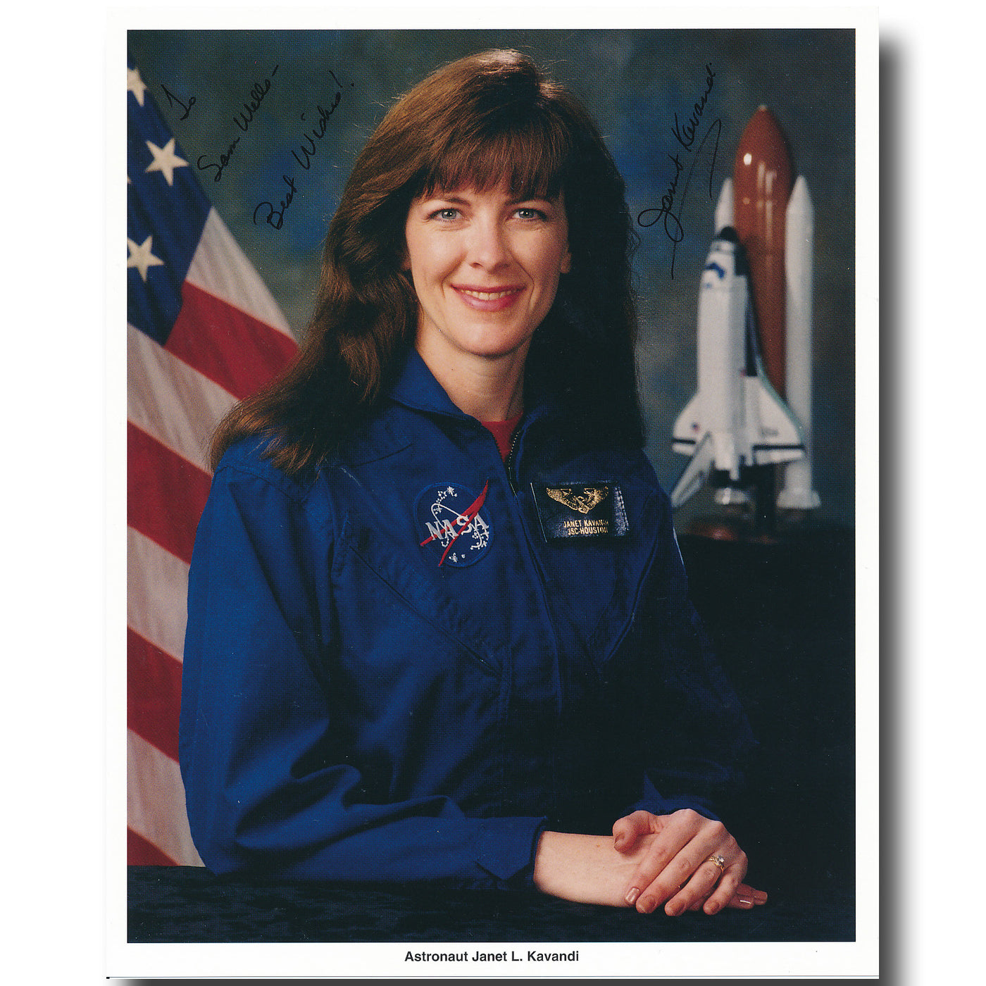 Janet Kavandi– signed NASA portrait