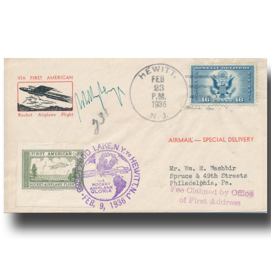 Willy Ley – First US rocketplan flight