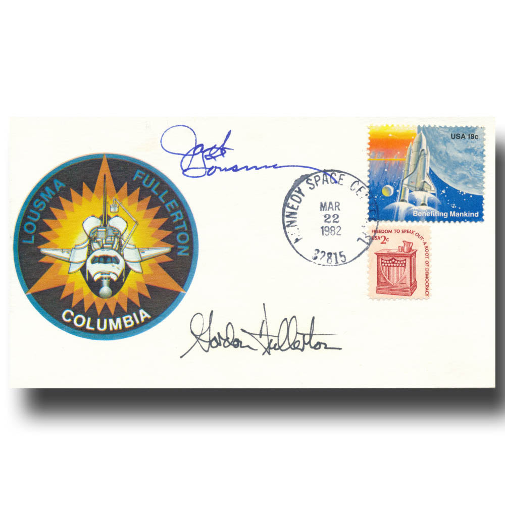 STS-3 crew – mission patch cover