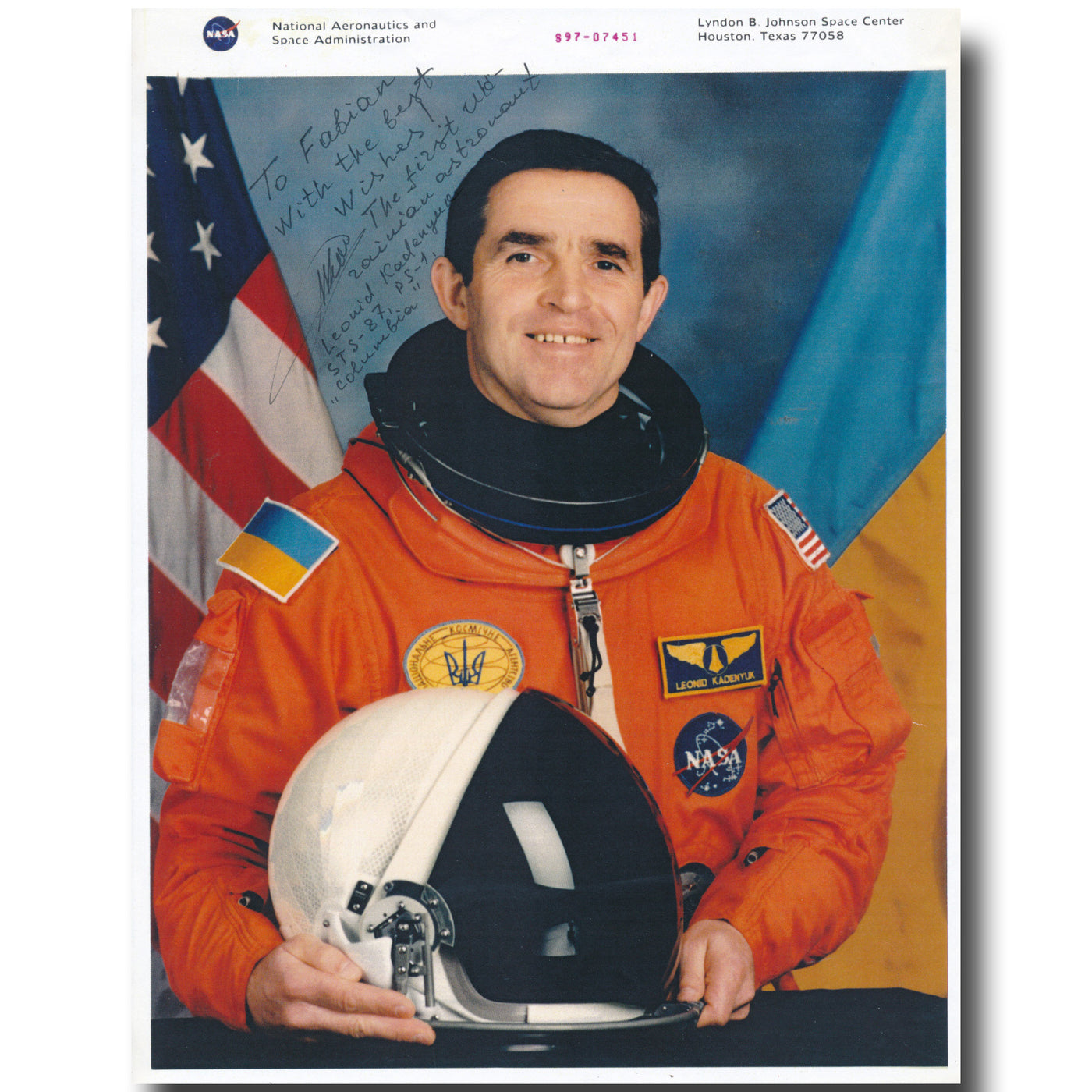 Leonid Kadenuk – Ukraine astronaut