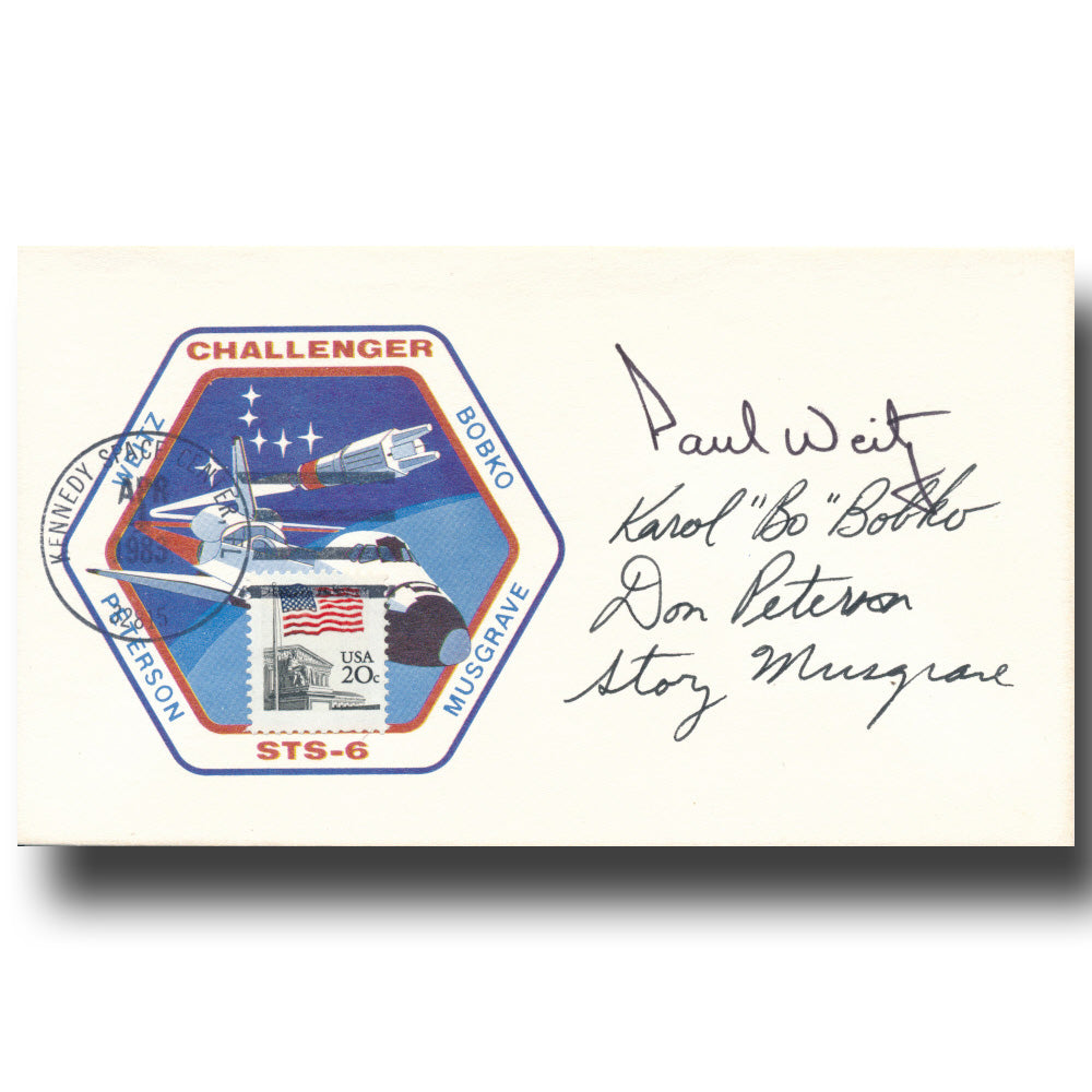 STS-6 crew – mission patch