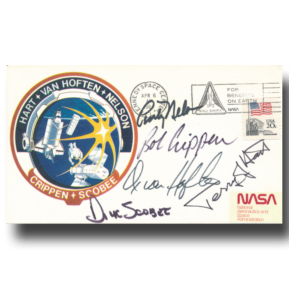 STS-41 C crew – mission patch – Dick Scobee