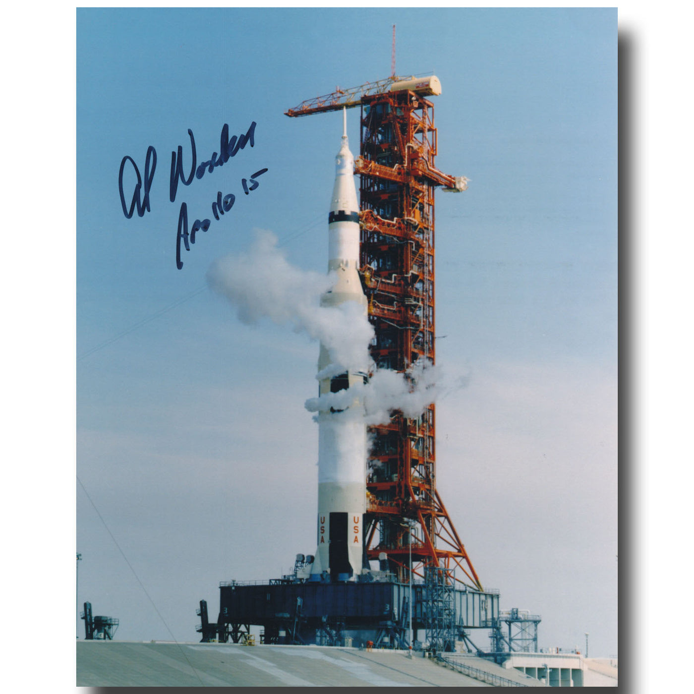 Alfred Worden – Saturn on launch pad