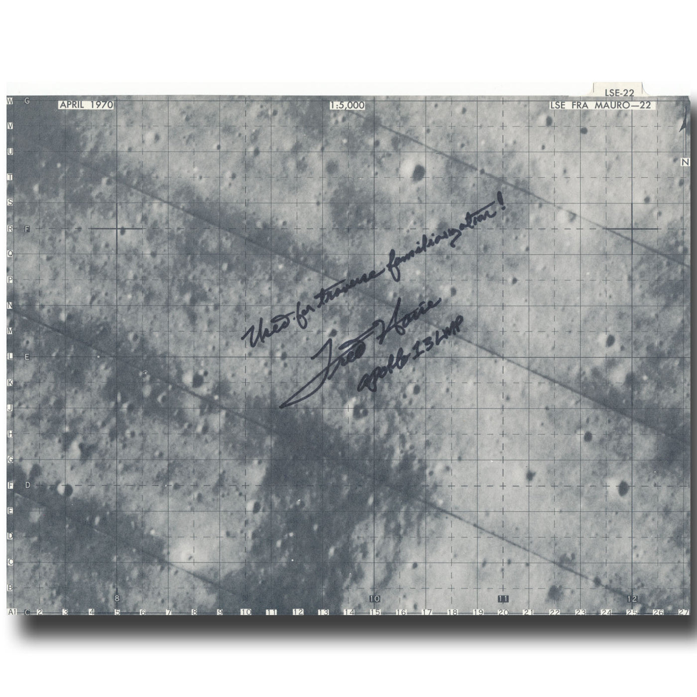 Fred Haise – Apollo 13 surface data map