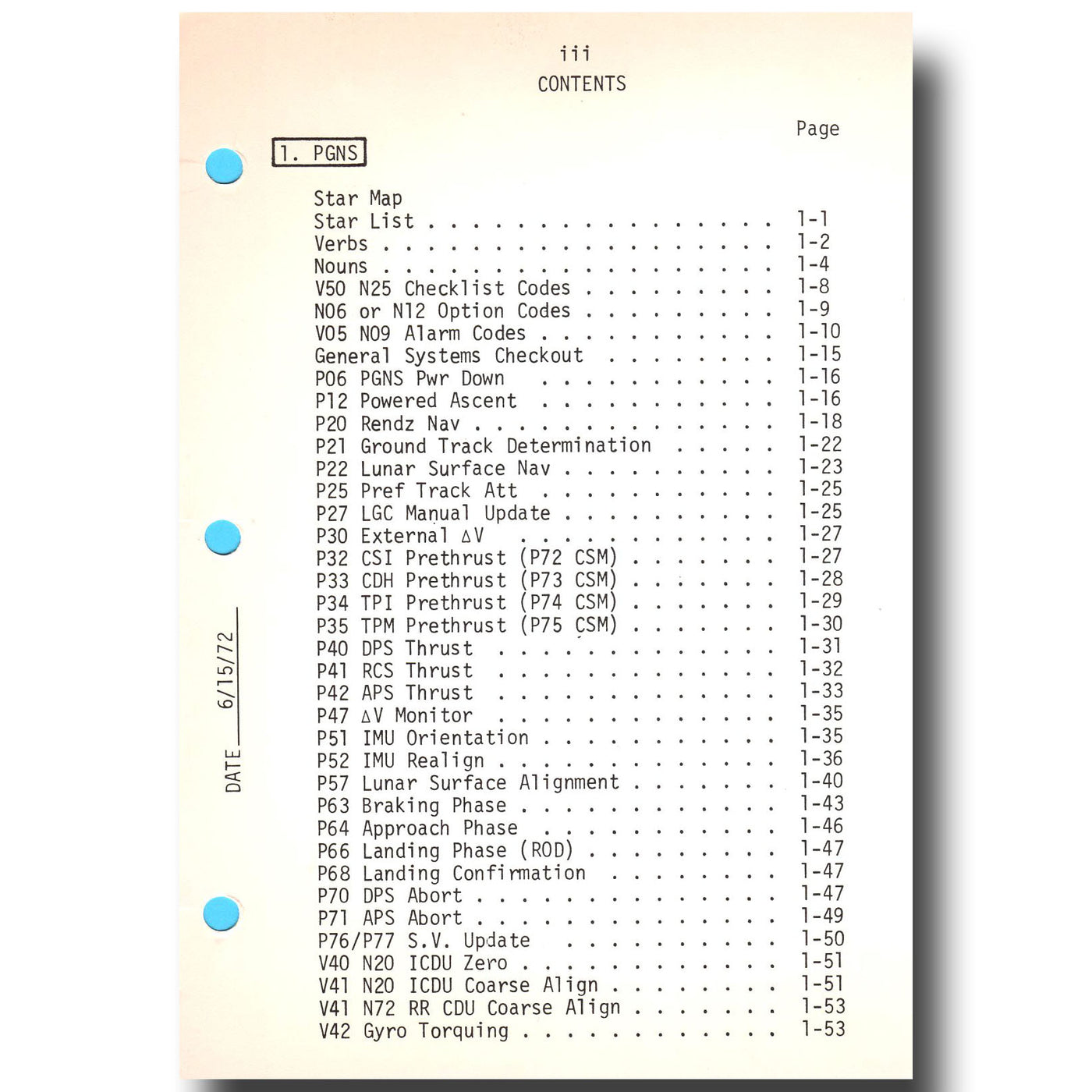 Apollo 17 lunar surface flown checklist pages - ex Gene Cernan