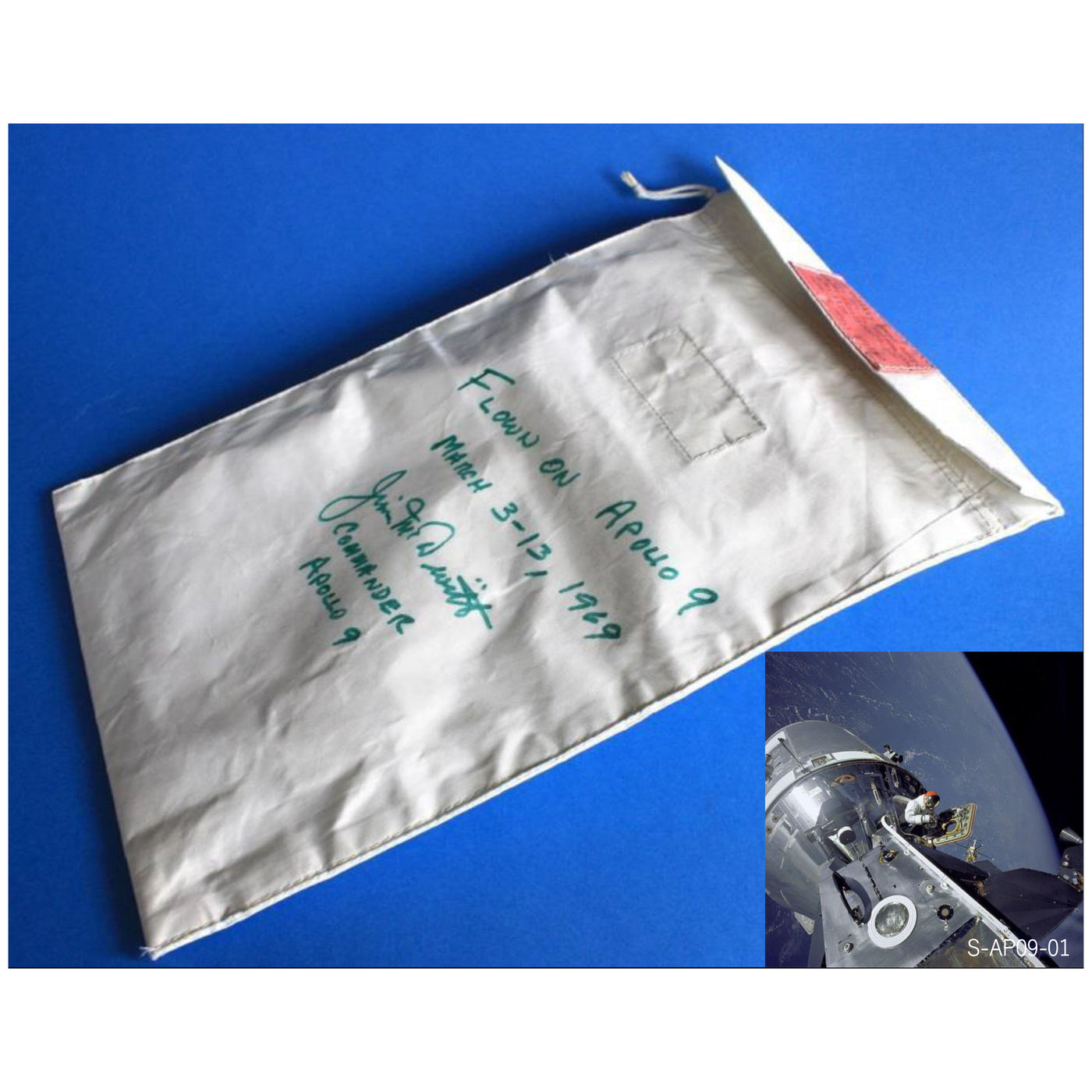 Apollo 9 flown „Towel bag“ - ex McDivitt