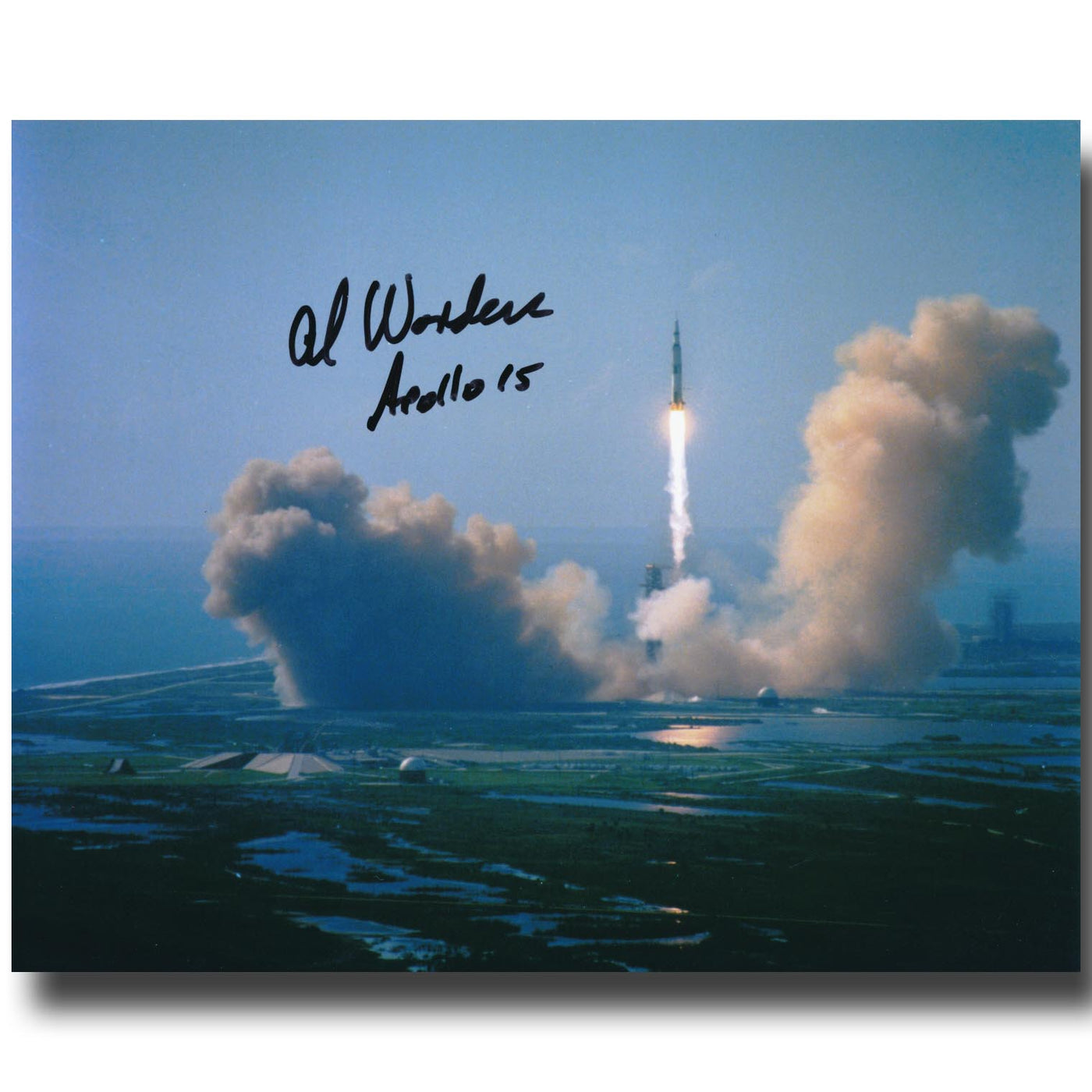 Alfred Worden – Apollo 15 liftoff