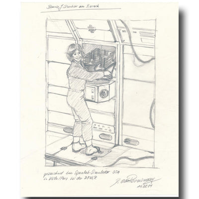 STS-61 A – D1 patch – original artwork