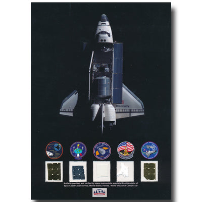 Space Shuttle all five orbiters – flown material