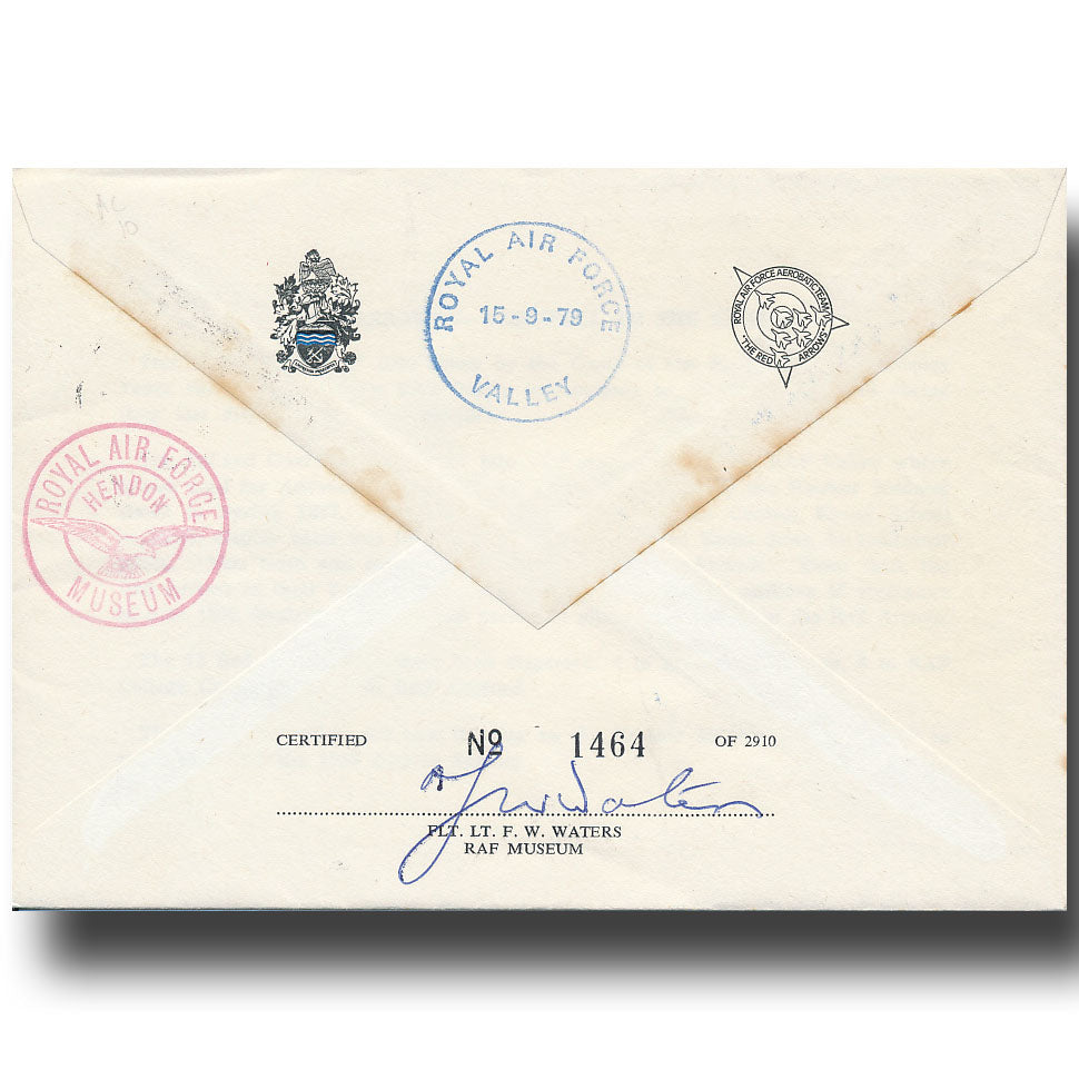 Red Arrows pilots – autographed cover