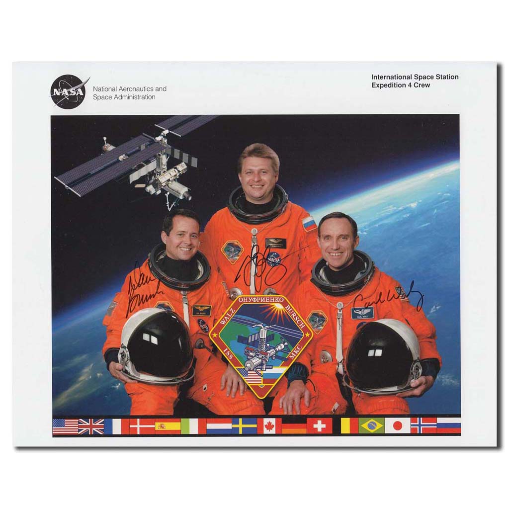 Expedition 4 crew – NASA litho