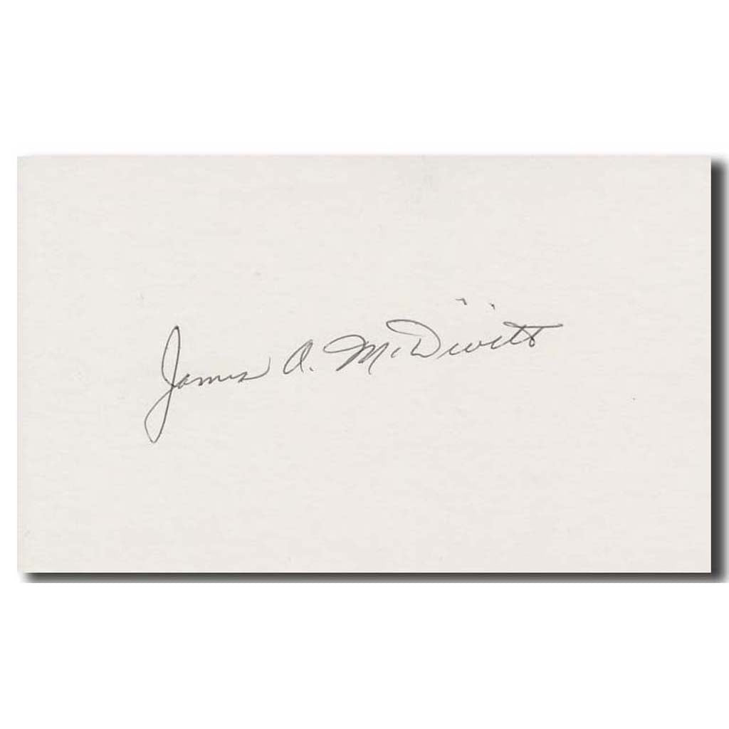 James McDivitt – index card