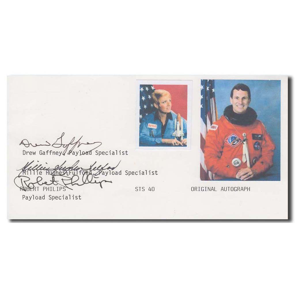 STS-40 payload specialists – photocard