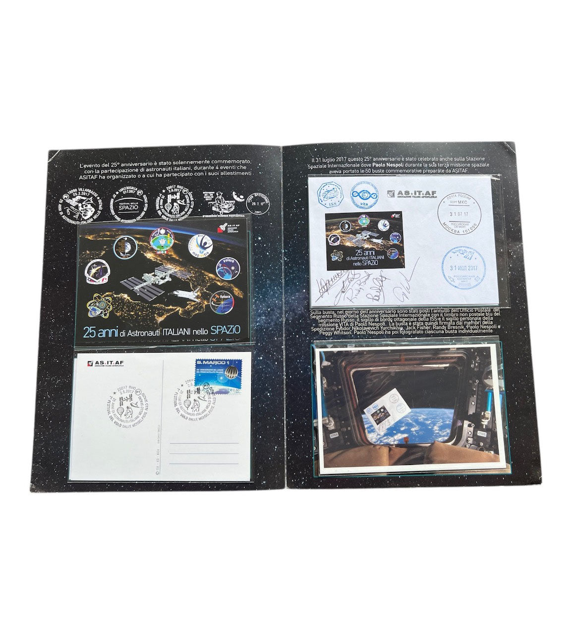25 years Italy in space – FLOWN ASITAF cover