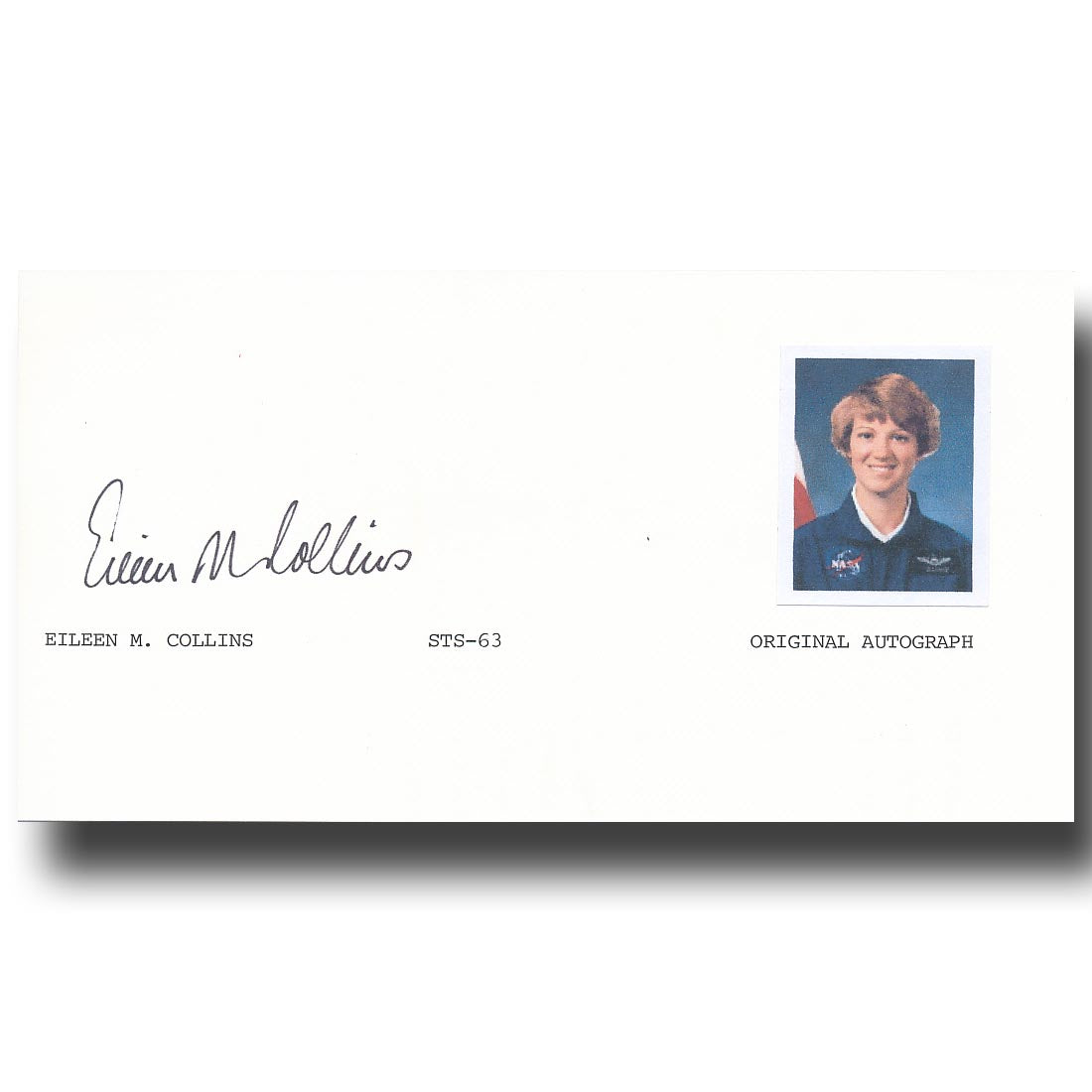 Eileen Collins – signed lettercard