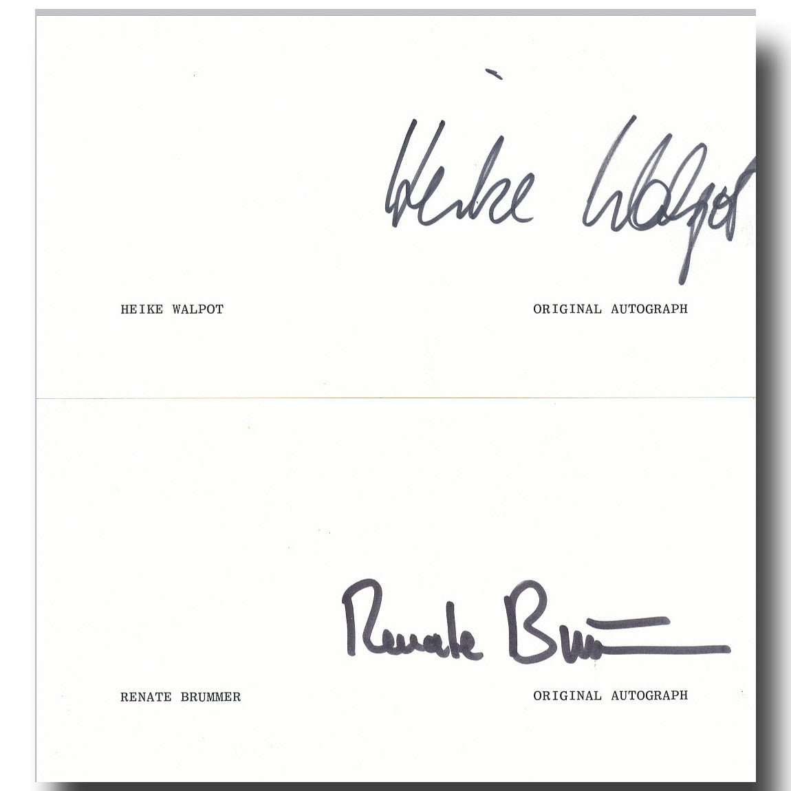 Renate Brümmer + Heike Walpot – German Ascans