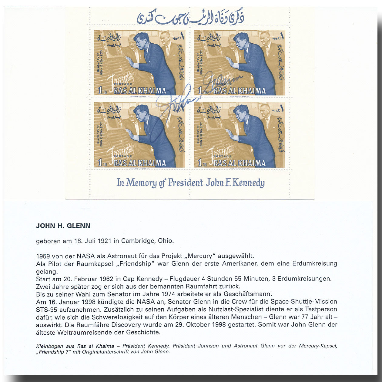 John Glenn – Sieger stamp