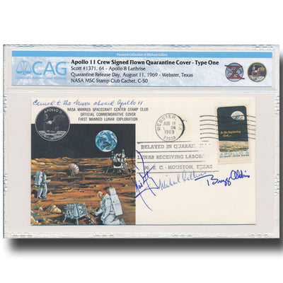 Apollo 11 flown cover C-50 - Ex-Michael Collins