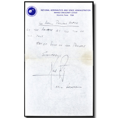 Neil Armstrong - 2-page handwritten letter with Apollo 11 content