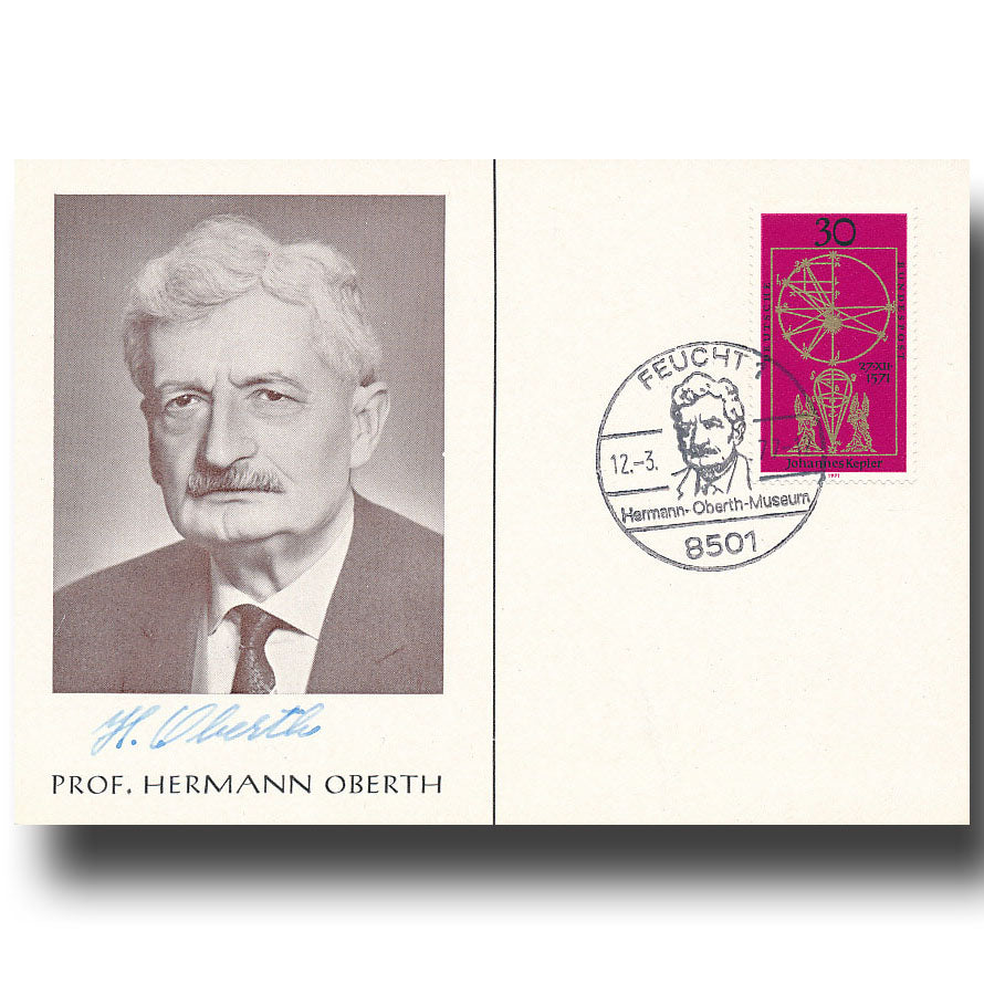 Hermann Oberth – portraitcard