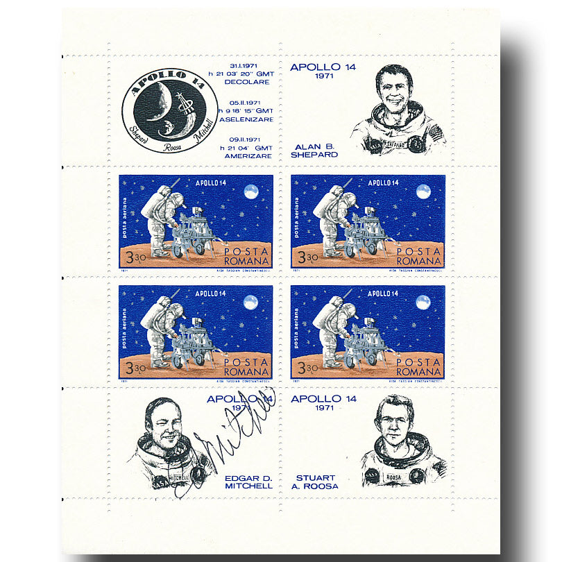 Edgar Mitchell - „Sieger“ stamp block