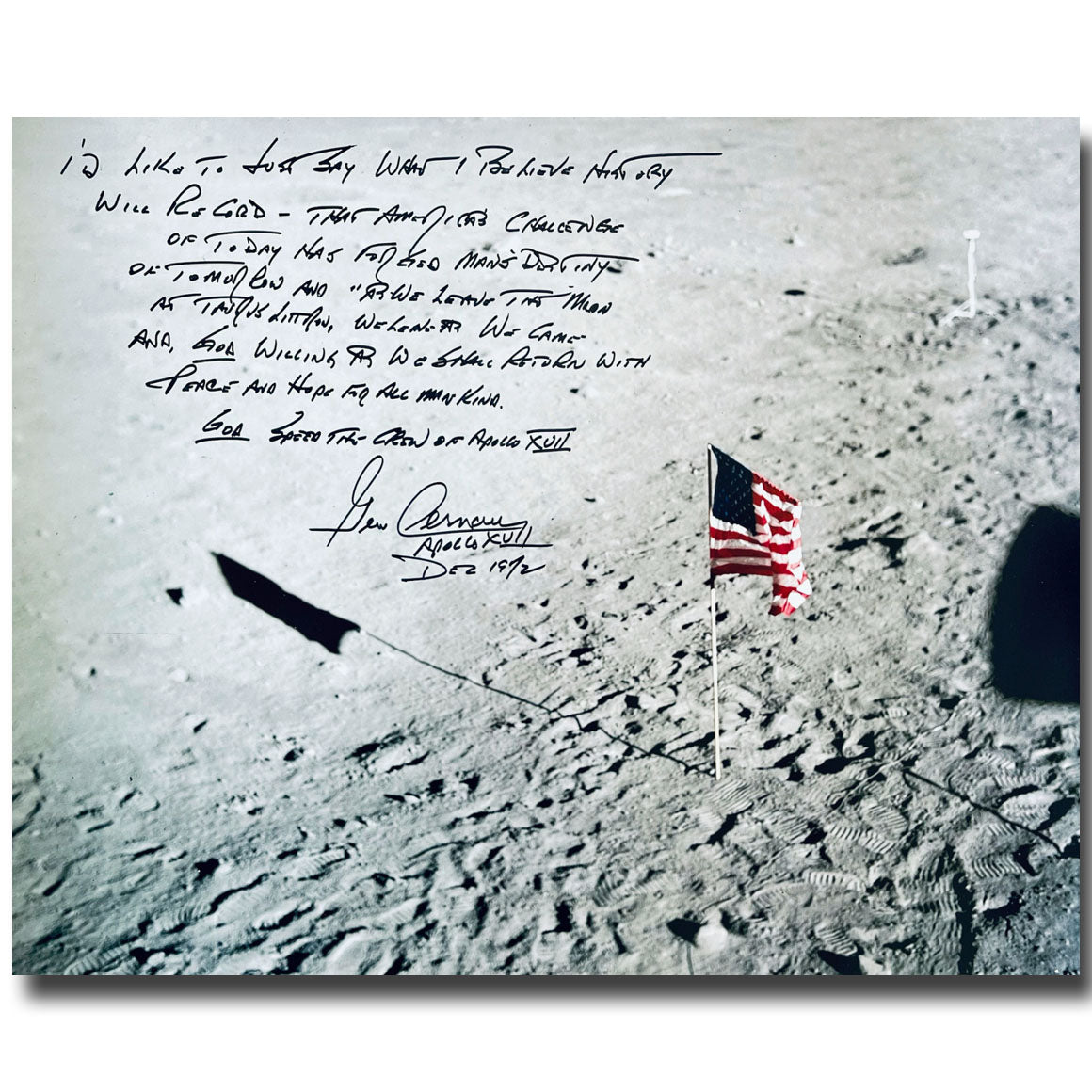 Gene Cernan – last words on the moon