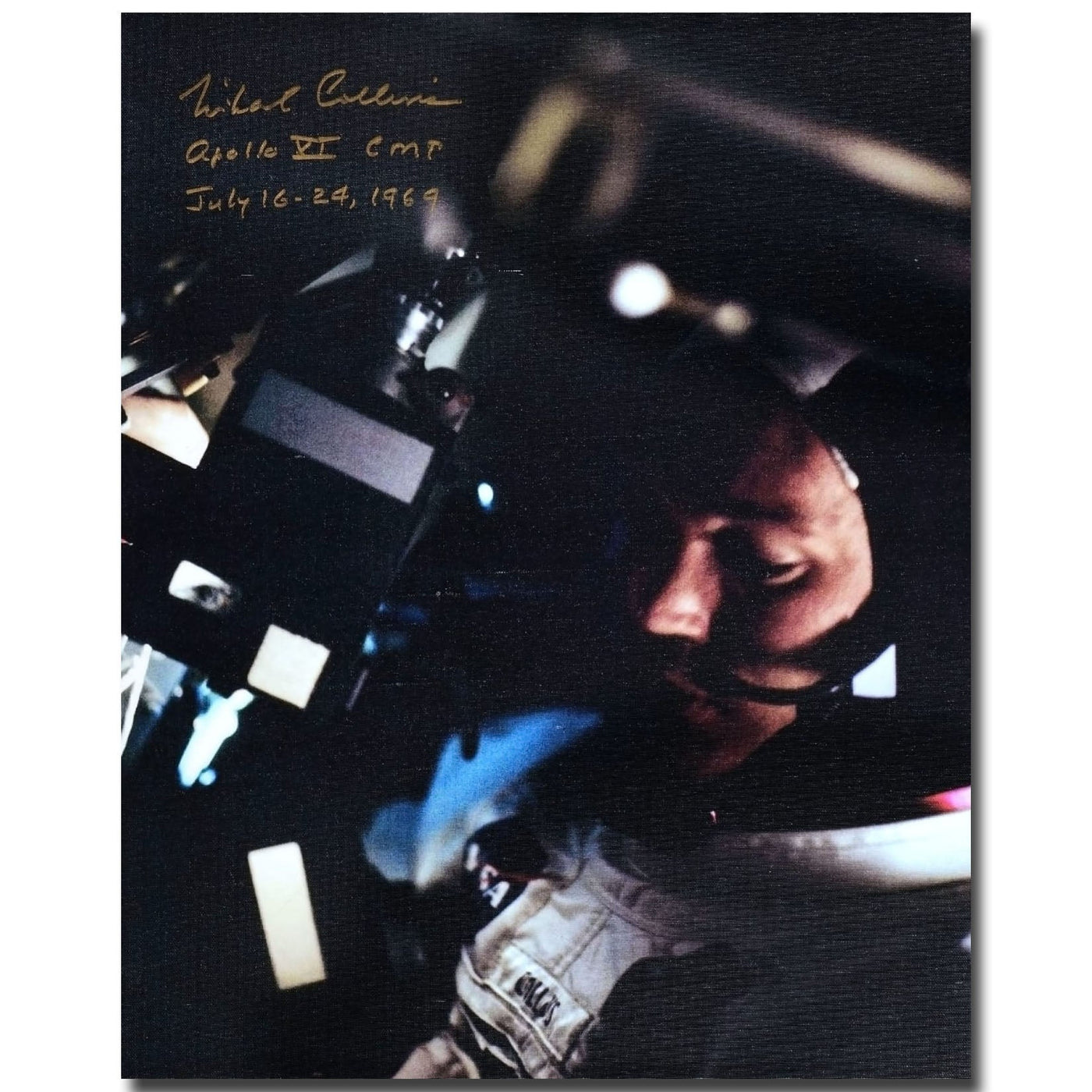 Michael Collins – large 16x20'' Apollo 11 canvas print