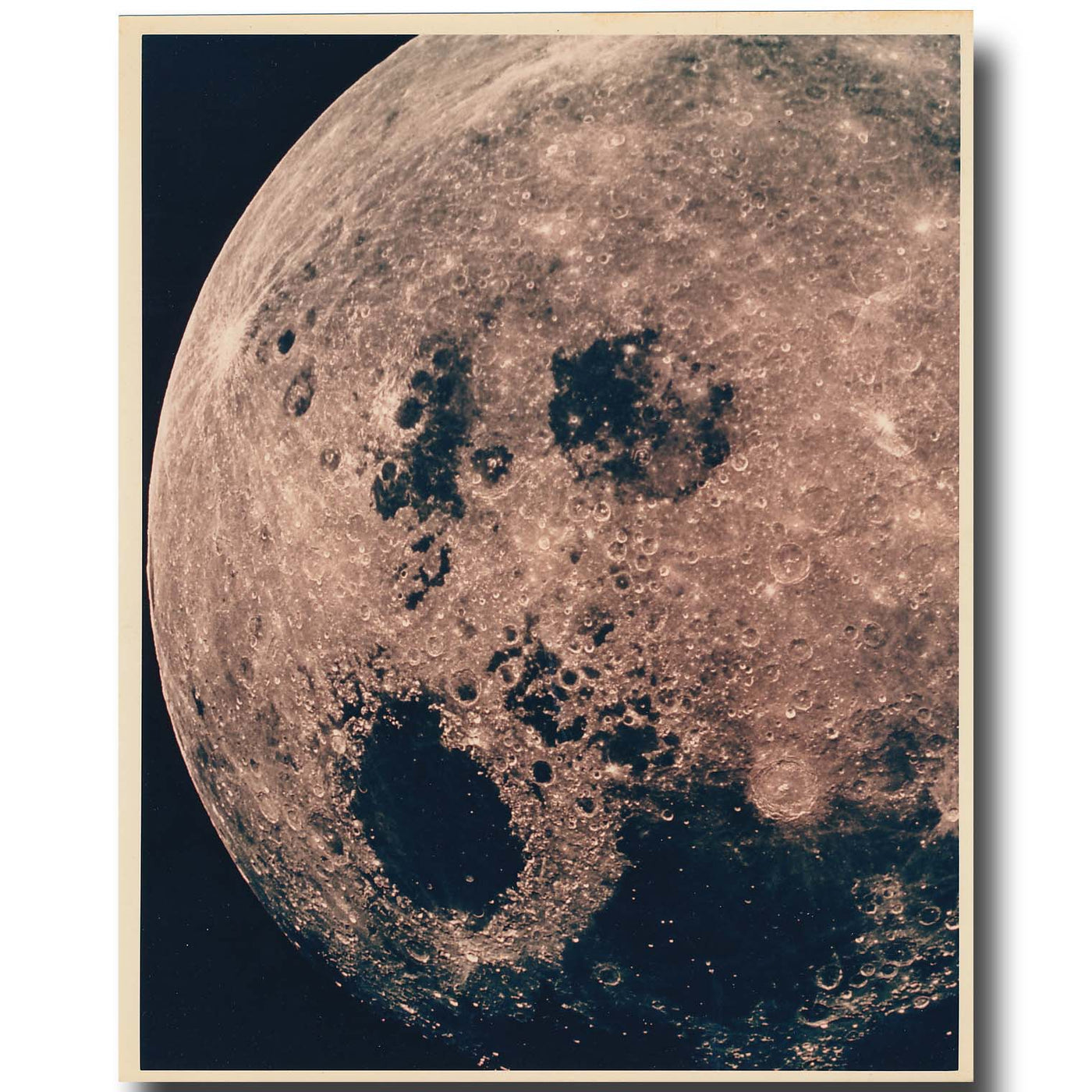 The moon – vintage NASA glossy