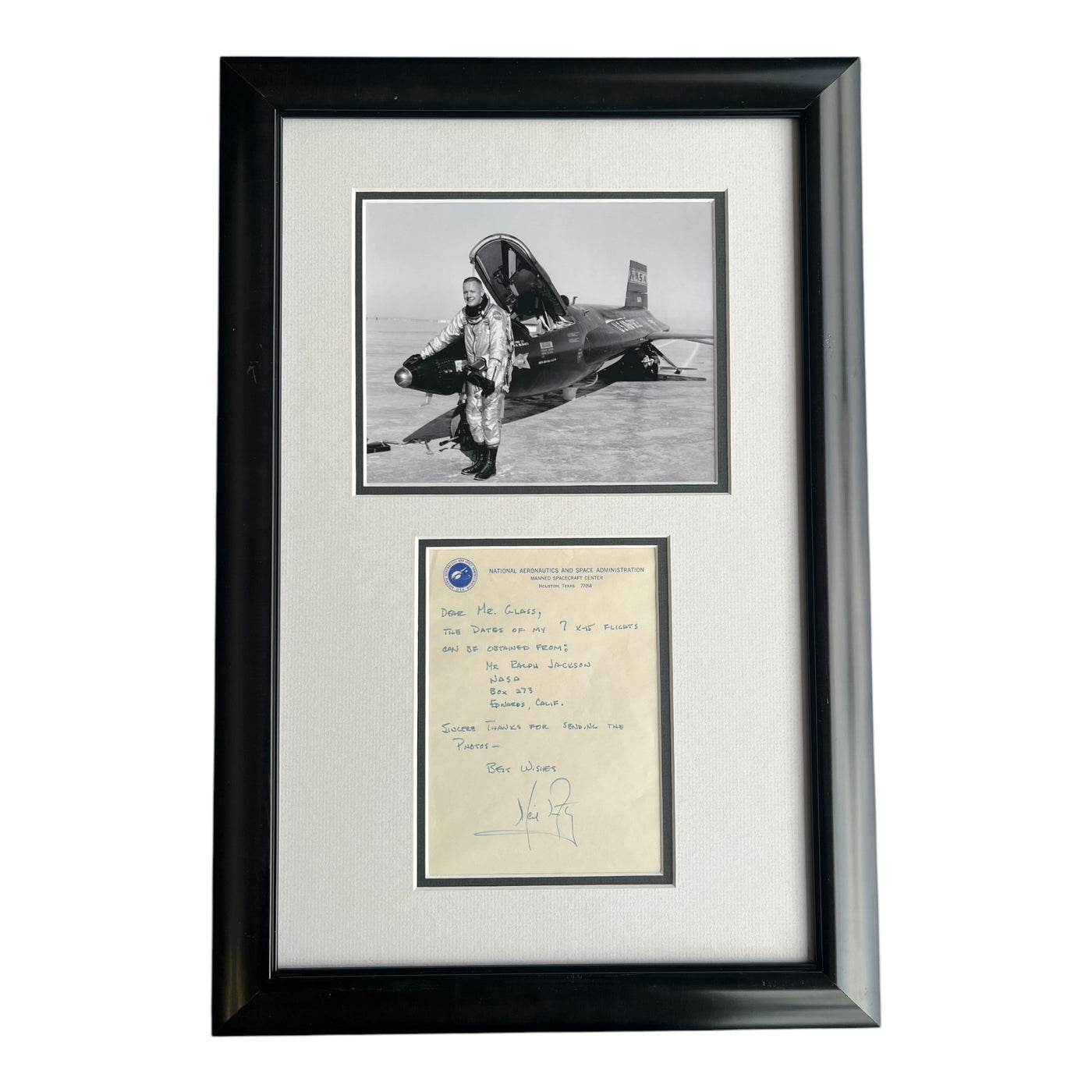 Neil Armstrong  - handwritten letter