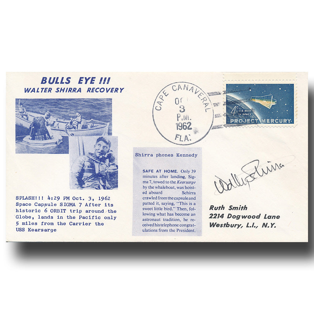 Wally Schirra – signed CC launch cover