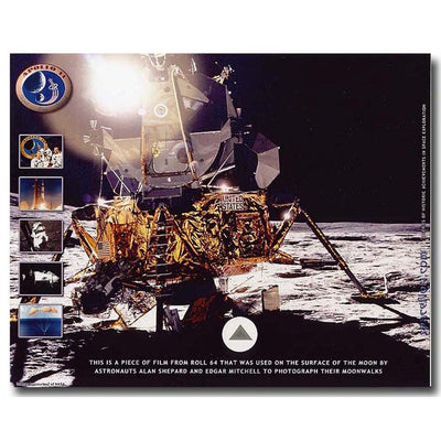 Apollo 14 LUNAR SURFACE + EVA used moon flown film presentation