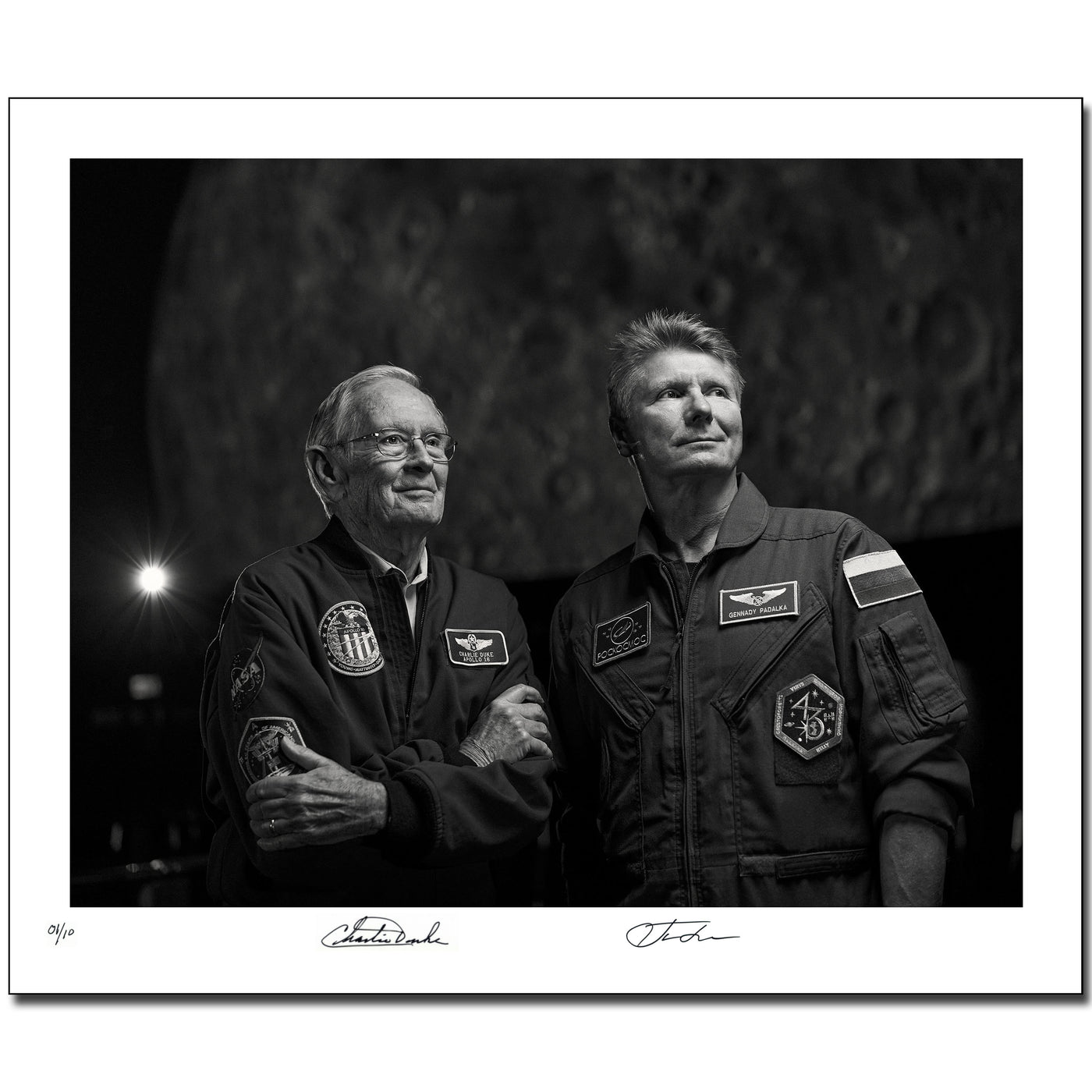 Charlie Duke and Gennady Padalka - Klaus Mellenthin 21'' x 17'' Baryt photograph