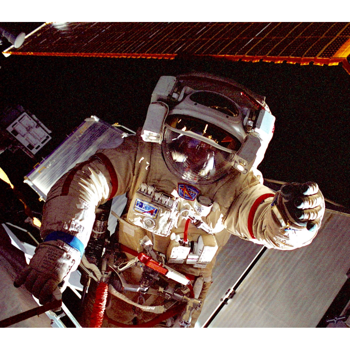 Expedition 9 flown and used EVA glove - ex. Padalka