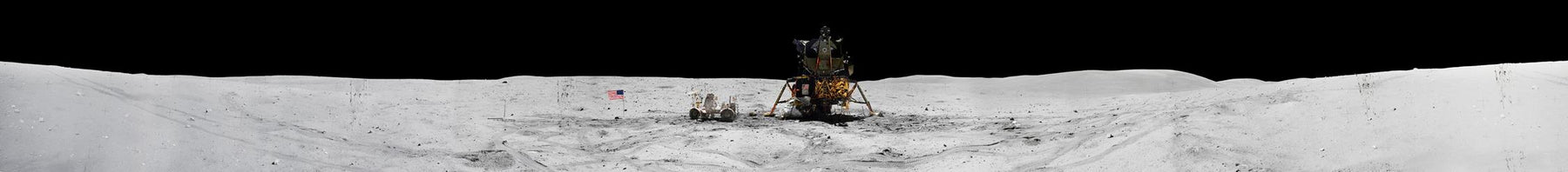 Apollo 16 moon panorama