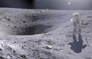 Astronaut Charlie Duke on lunar surface