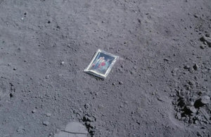 Apollo 16 Charlie Duke family photo on the moon