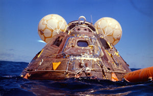 Apollo 16 Command Module after splashdown