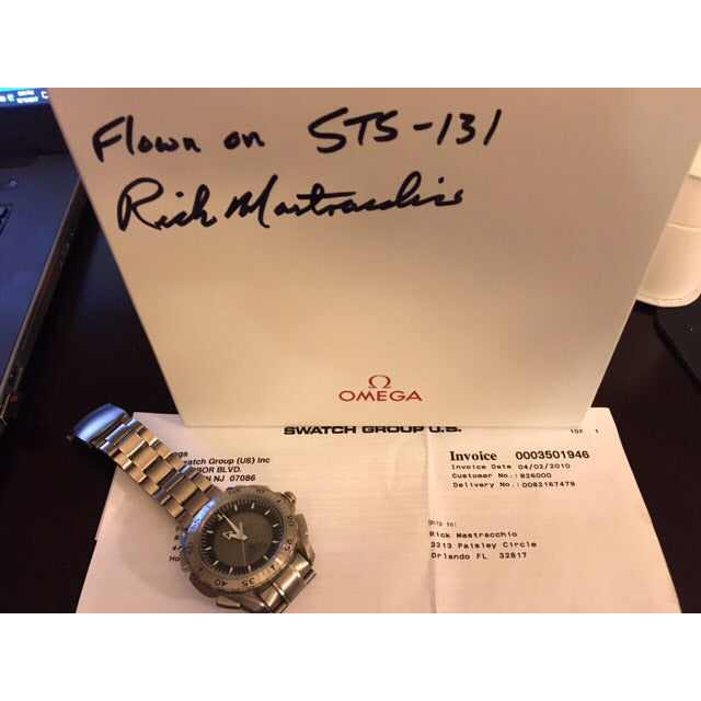 Flown Omega X-33 watch - ex. Rick Mastracchio
