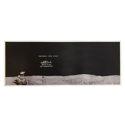 Charlie Duke signed large 32x13'' panorama „Home again“