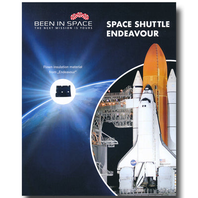 Space Shuttle Endeavour flown insulation 8x10 presentation
